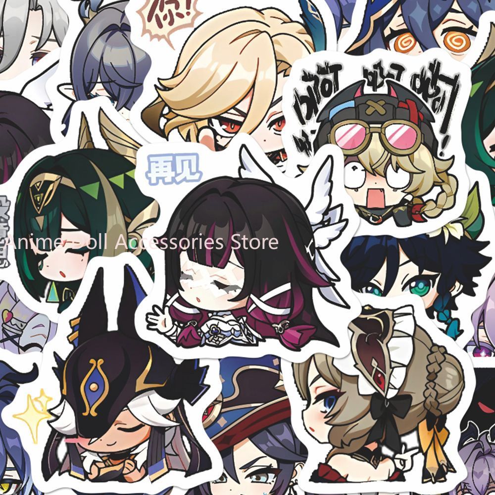Accessories Laptop - 64PCS Genshin Impact Moon Maiden Anime