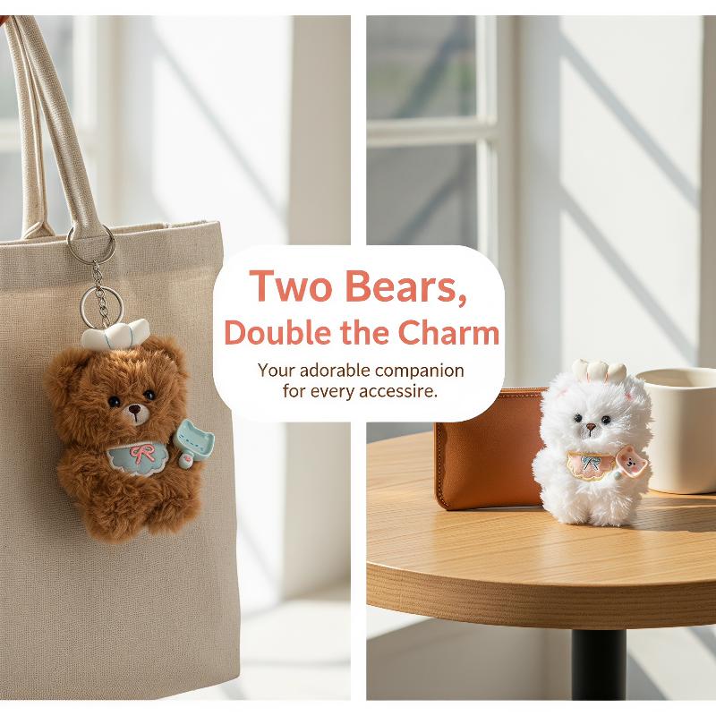 1Pcs Soft Plush Chef Bear Keyc - đánh giá và giá Laptop Accessories Bag