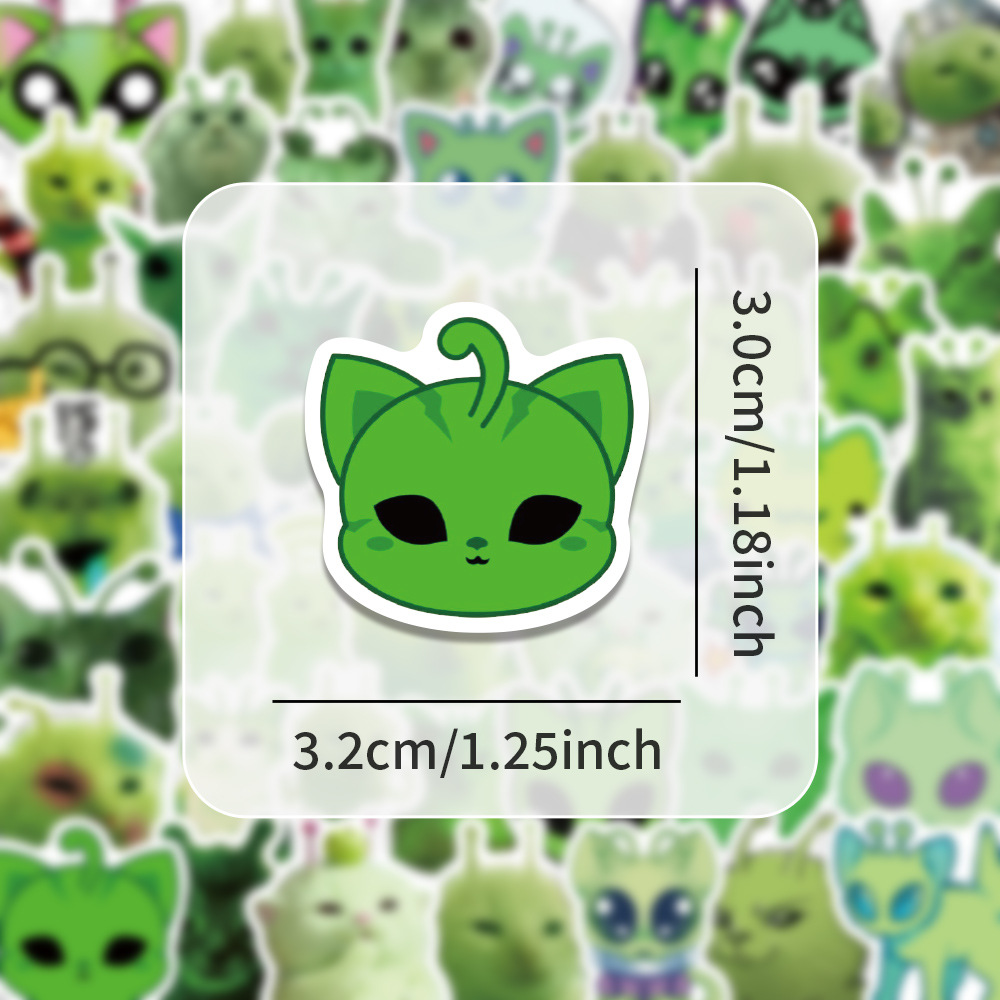 100pcs Fun Alien Cat Emoji Sti - đánh giá và giá Accessories Laptop