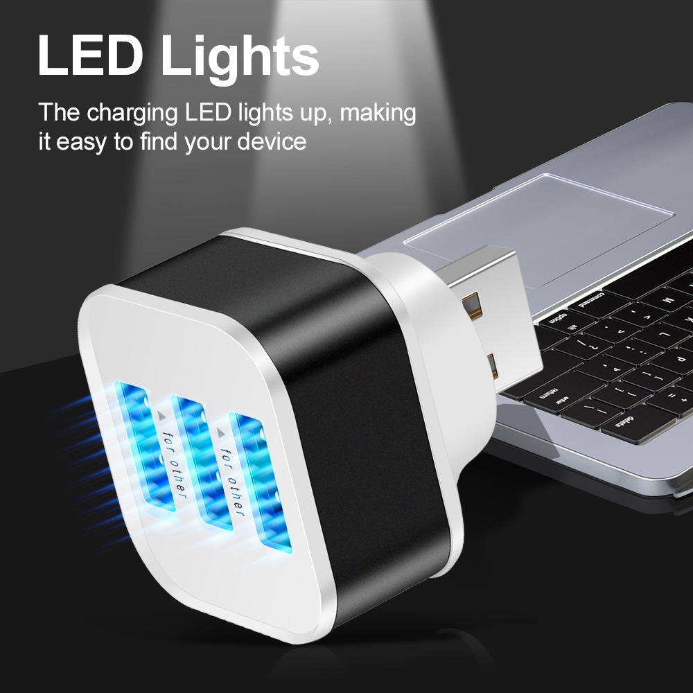 3 Port USB Slots Adaptor USB 3 - đánh giá và giá Laptop Accessories Usb