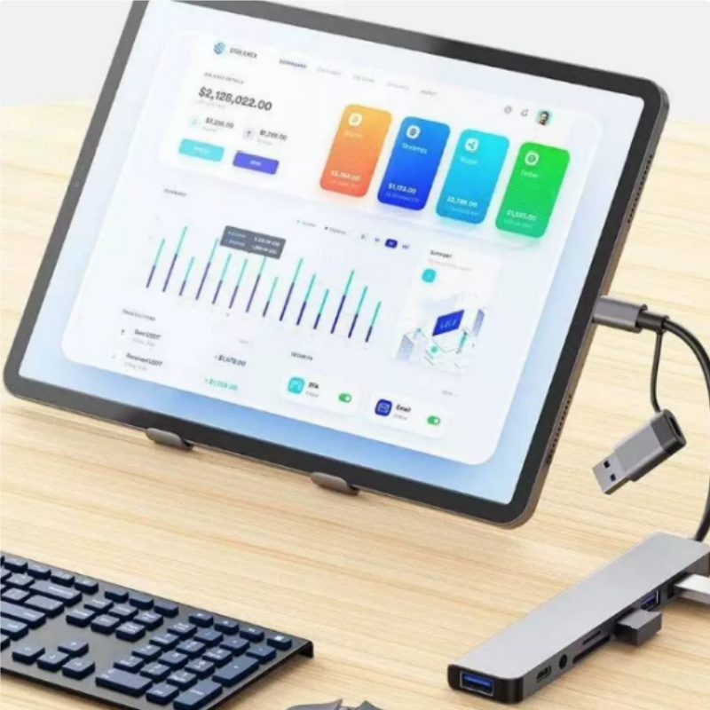 Dual-Head Type-C 8-in-1 Multi- - đánh giá và giá Laptop Accessories Hub