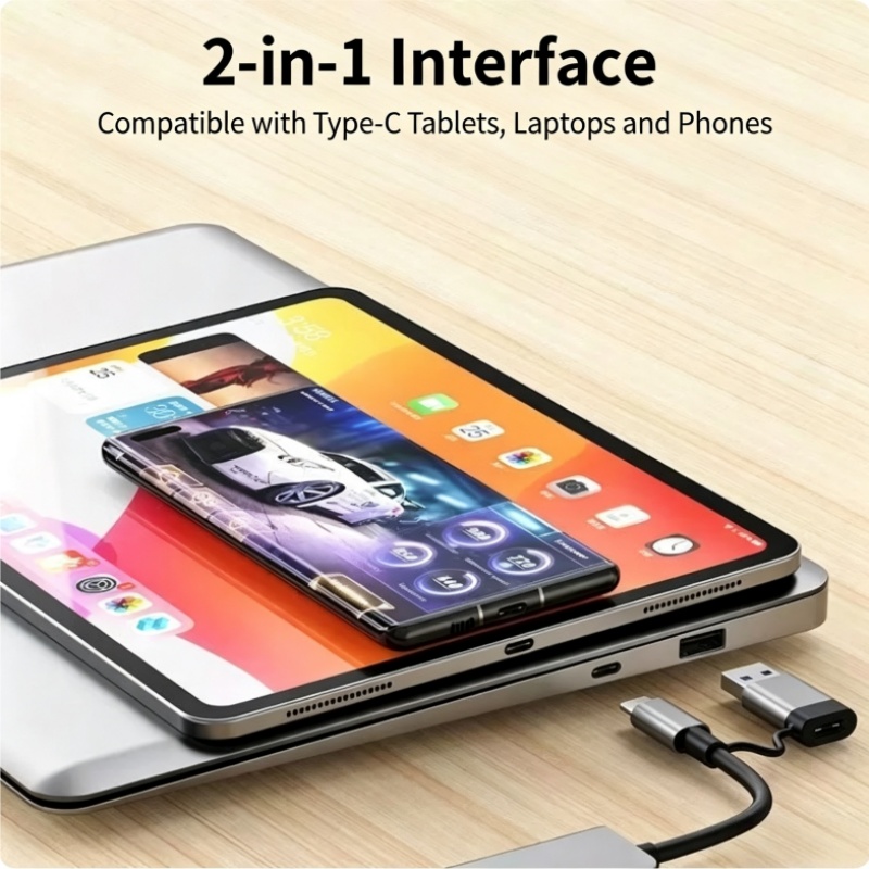 Dual-Head Type-C 8-in-1 Multi- - đánh giá và giá Laptop Accessories Hub