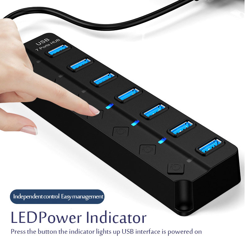 7 In 1 USB 3.0 Hub Multi USB S - đánh giá và giá Laptop Accessories Hub