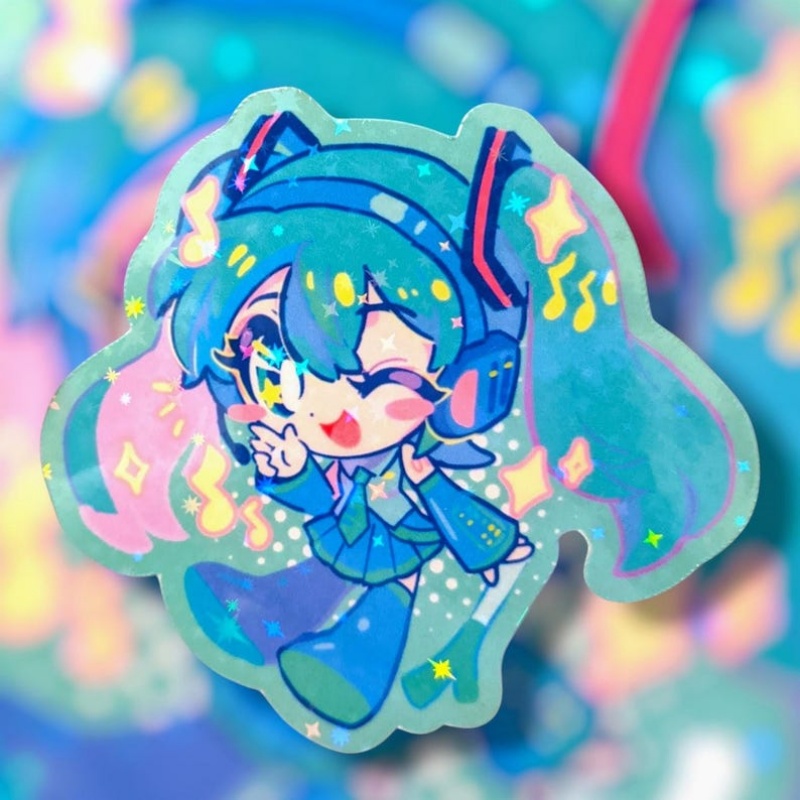 Virtual idol Green Twin Tails  - đánh giá và giá Laptop Accessories Cute