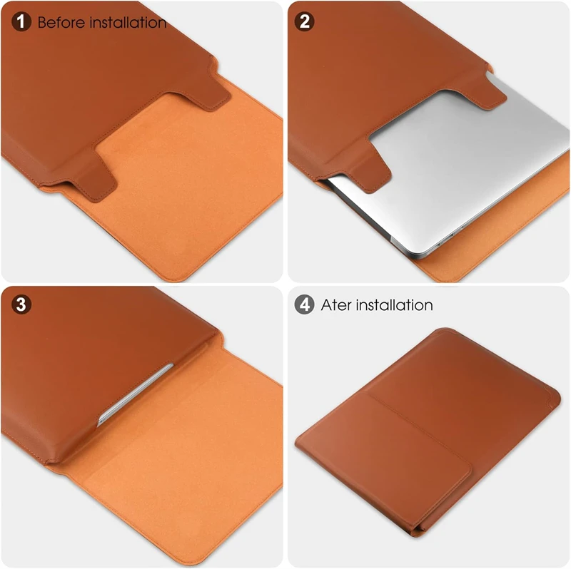 Portable Leather Laptop Sleeve - đánh giá và giá Laptop Accessories Bag