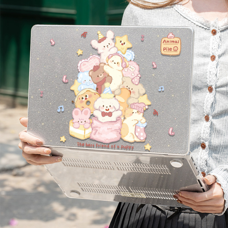 Cute Puppy Glitter Laptop Case - đánh giá và giá Laptop Accessories Cute