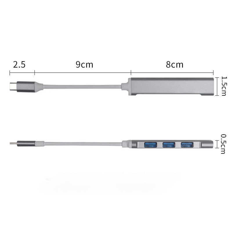 4 in 1 Aluminum Multi Splitter - đánh giá và giá Laptop Accessories Hub