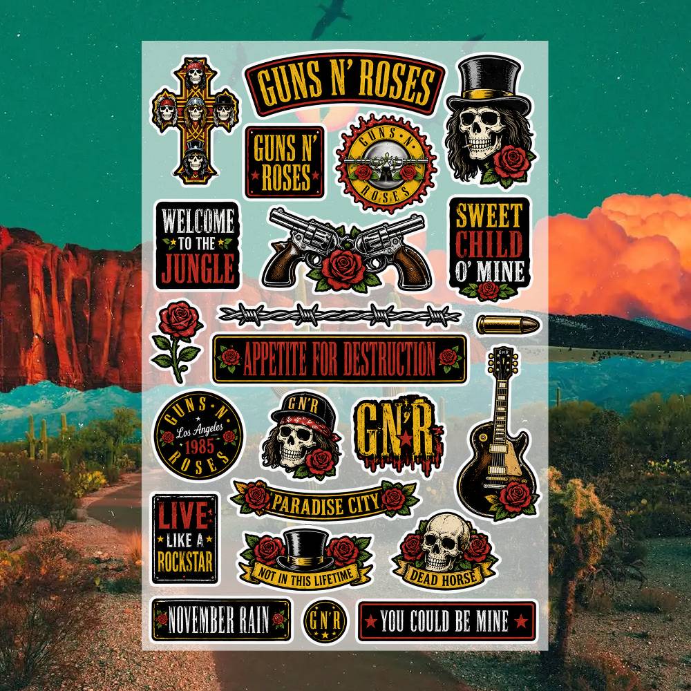 G-uns N R-oses Stickers Moto S - đánh giá và giá Laptop Accessories Price
