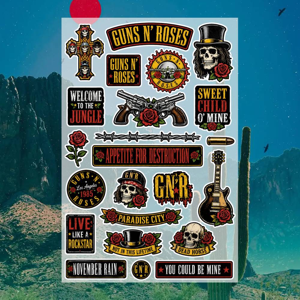 G-uns N R-oses Stickers Moto S - đánh giá và giá Laptop Accessories Price
