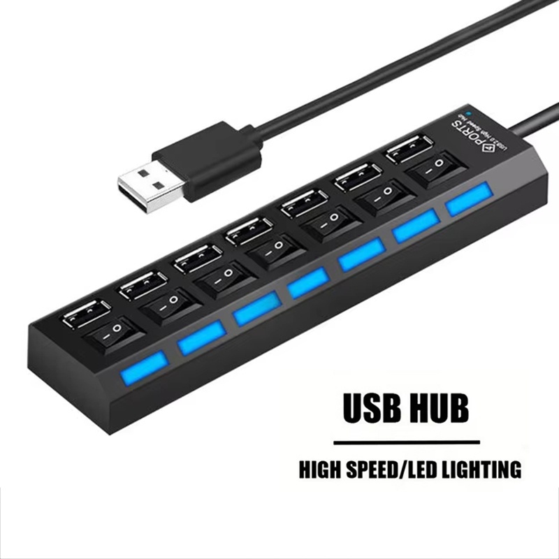 7 Port USB 2.0 Hub Splitter Fo - đánh giá và giá Laptop Accessories Usb