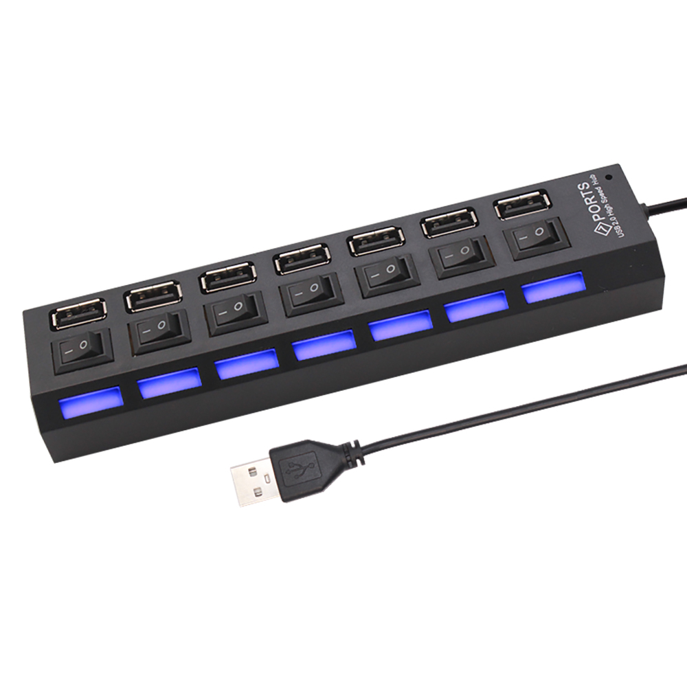 7 Port USB 2.0 Hub Splitter Fo - đánh giá và giá Laptop Accessories Usb