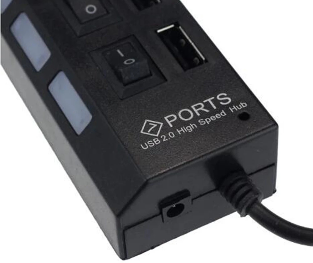 7 Port USB 2.0 Hub Splitter Fo - đánh giá và giá Laptop Accessories Usb