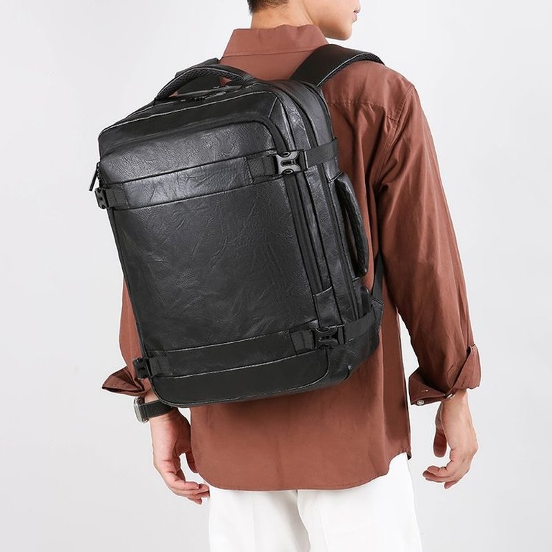 2027 NEW  Men Backpack PU Leat - đánh giá và giá Laptop Accessories Bag