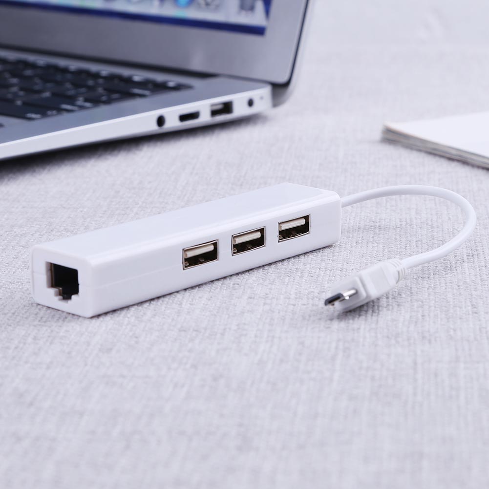 OTG 3 Port USB 2.0 HUB 10/100M - đánh giá và giá Laptop Accessories Hub